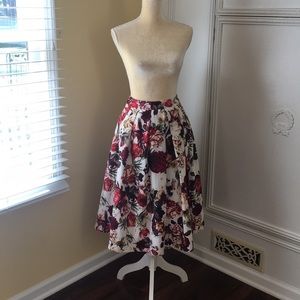 G by Giuliana Alice in Wonderland floral skirt